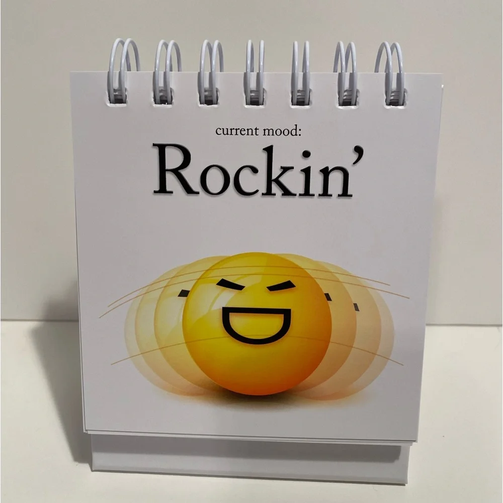 The Daily Mood desktop flip book.  47 moods